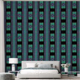 赤と青の野花 壁紙