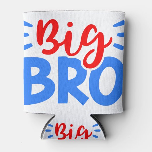 赤と青のBIG BRO 缶クーラー (正面)