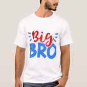 赤と青のBIG BRO Tシャツ (正面)