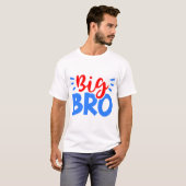 赤と青のBIG BRO Tシャツ (正面フル)