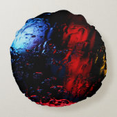 赤と青のLEDランプ ラウンドクッション (裏面)