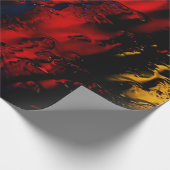 赤と青のLEDランプ ラッピングペーパー (角)