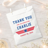 赤と青のTopOne誕生日ありがとう フェイバーバッグ (クリップ留めされた状態)