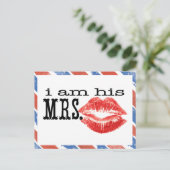 赤と青は私が彼の夫人です ポストカード (スタンド正面)