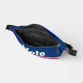 赤と青をで表ストライプ示 ファニーパック (見開き)