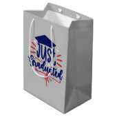 赤と青を卒業したばかりだ ミディアムペーパーバッグ (裏面アングル)