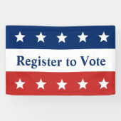 赤と青を星で投票に登録 横断幕 (横)