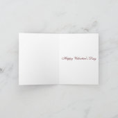 赤と青ウィリアムモリスアールヌーボーバレンタイン シーズンカード (内部)