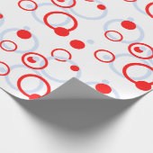 赤と青カラフルモダン ラッピングペーパー (角)