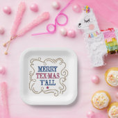 赤と青メリーのテックス – マスすべて ペーパープレート (パーティー)