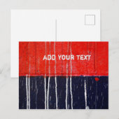 赤と青絵を描の壁 ポストカード (正面/裏面)