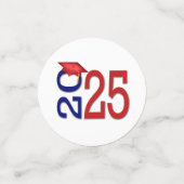 赤と青2025年卒業 コンフェッティ (スモール正面)