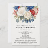 赤と青7月カップルのシャワー第4日 招待状 (正面)