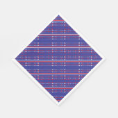 赤と青7月4日のパーティー スタンダードランチョンナプキン (角)