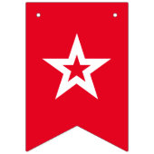 赤と青7月4日のパーティー バンティングフラッグ (第1の旗)