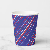 赤と青7月4日のパーティー 紙コップ (裏面)