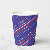 赤と青7月4日のパーティー 紙コップ (正面)