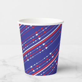 赤と青7月4日のパーティー 紙コップ
