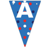 赤と青7月4日 バンティングフラッグ (第3の旗)