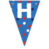 赤と青7月4日 バンティングフラッグ (第2の旗)