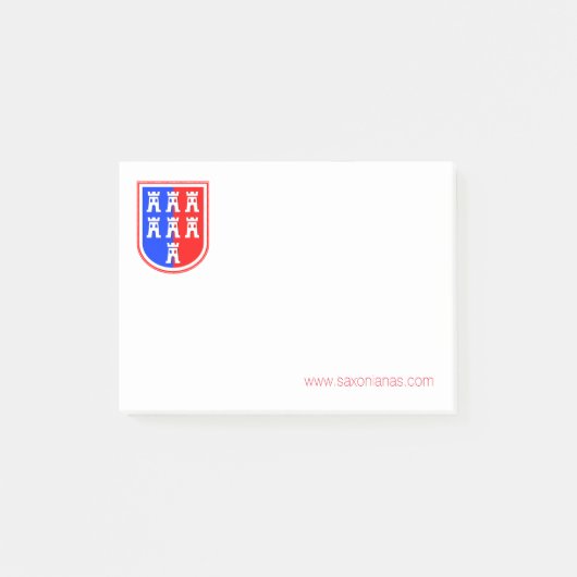 赤と青、ザクソニアン ポストイット (正面)