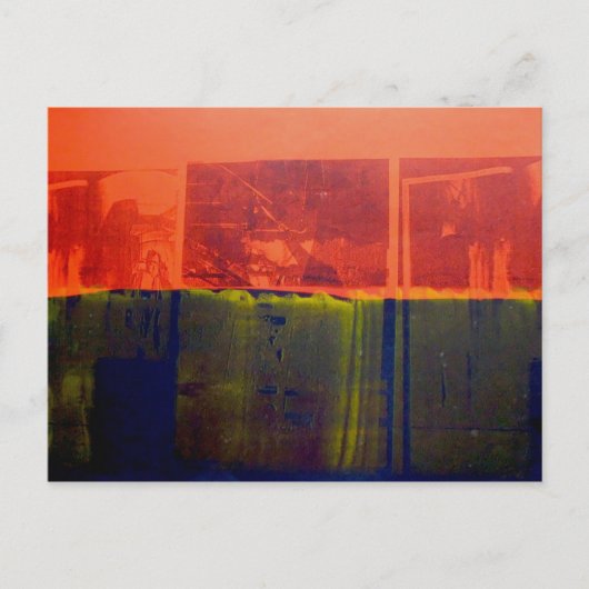 赤と青 ポストカード (正面)