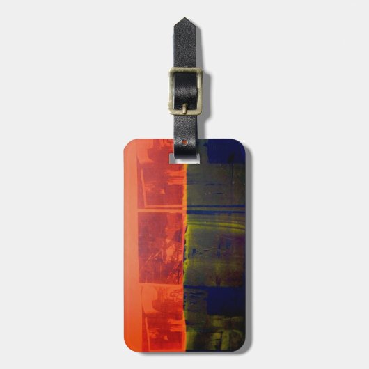 赤と青 ラゲッジタグ (正面縦)