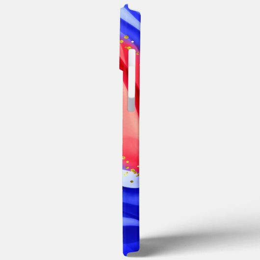 赤と青 Case-Mate iPhoneケース (裏面 / 左)