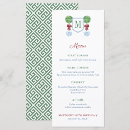 赤と頭が切れる緑のファミリークリスマスホリデーパーティー メニュー