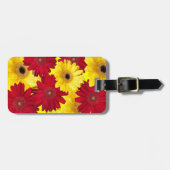 赤と黄のガーベラデイジー写真 ラゲッジタグ (正面横)