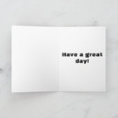 赤と黄のサッカーボール、ハッピーバースデー カード (内部)