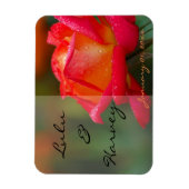 『赤と黄のバラ・パーソナ結婚ル』 マグネット (縦)