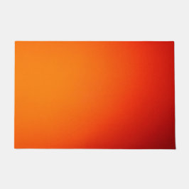 赤と黄の抽象画 ドアマット