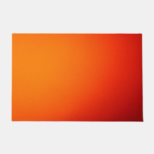 赤と黄の抽象画 ドアマット (正面)