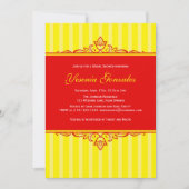 赤と黄の招待状 招待状 (正面)