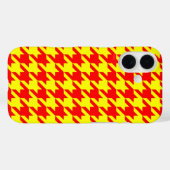 赤と黄の犬の歯柄デザイン Case-Mate iPhoneケース (裏面 (横))