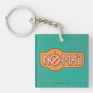 赤と黄のNO-MAJ™バッジ キーホルダー