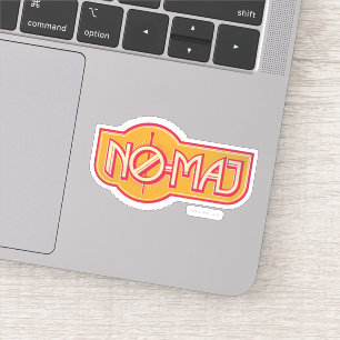 赤と黄のNO-MAJ™バッジ シール