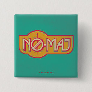 赤と黄のNO-MAJ™バッジ 缶バッジ