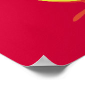 赤と黄キウイ ポスター (角)