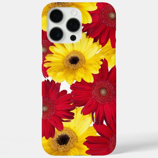 赤と黄色のガーベラデイジークローズアップ写真 Case-Mate iPhoneケース (裏面)
