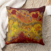 赤と黄色のクレイロアジャスパー クッション (ブランケット)