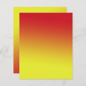 赤と黄色のグラデーション紙 (正面/裏面)