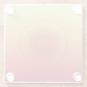 赤と黄色のコースター ガラスコースター (裏面)