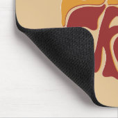 赤と黄色のスプラッシュでGroovyを維持 マウスパッド (コーナー)