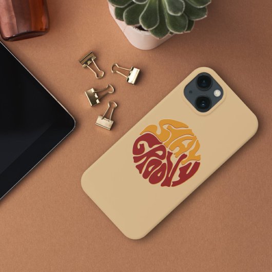 赤と黄色のスプラッシュでGroovyを維持 Case-Mate iPhoneケース