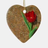 赤と黄色のチューリップ セラミックオーナメント (右)