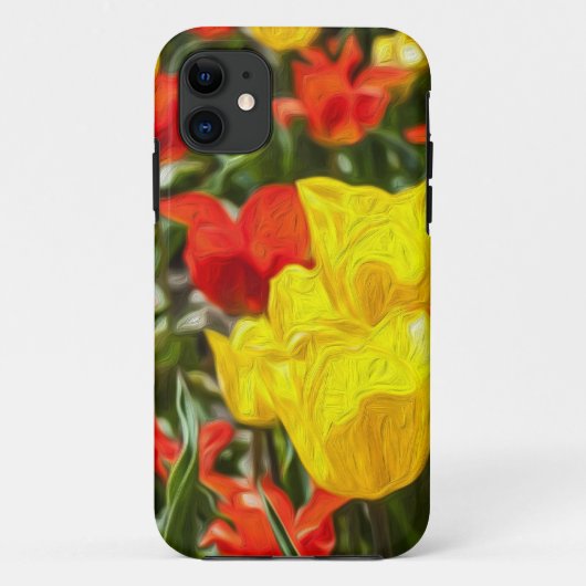 赤と黄色のチューリップ Case-Mate iPhoneケース (裏面)
