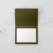 赤と黄色のデイジー緑の背景ありがとう カード (内部)