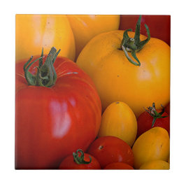 赤と黄色のトマト タイル